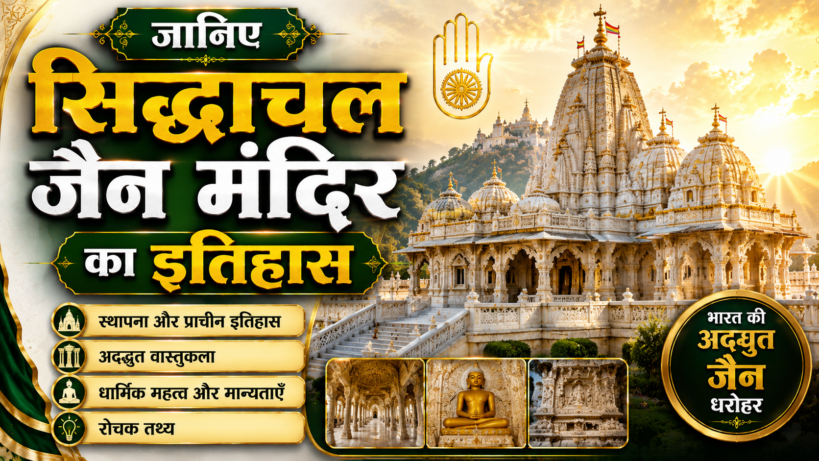 सिद्धाचल जैन मंदिर का इतिहास – History of siddhachal jain temple