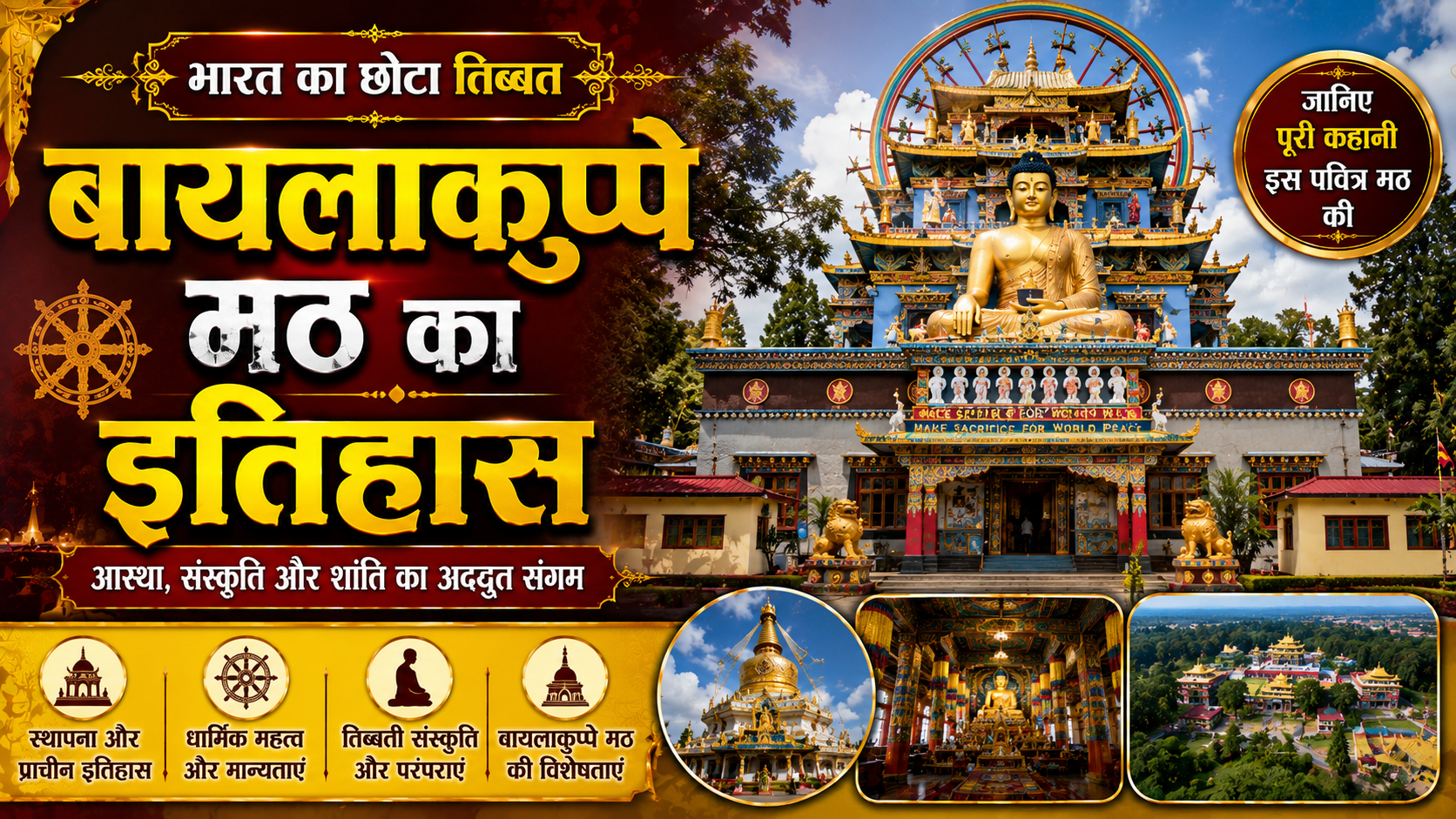 बायलाकुप्पे मठ का इतिहास – History of bylakuppe monastery