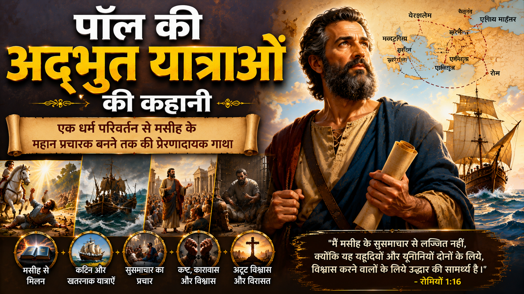 पॉल की अद्भुत यात्राओं की कहानी – The story of paul amazing travels