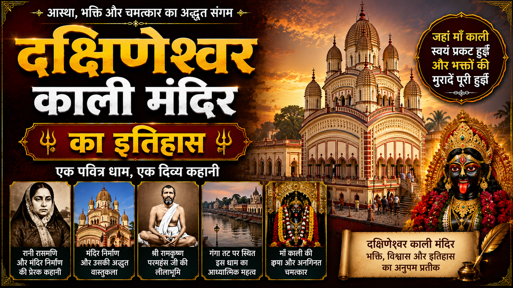 दक्षिणेश्वर काली मंदिर का इतिहास – History of dakshineswar kali temple