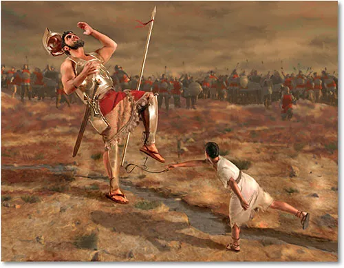 डेविड की गोलियथ से लड़ने की कहानी - The story of david fighting goliath