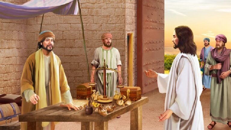 Read more about the article यीशु द्वारा मैथ्यू को अपने पीछे चलने के लिए बुलाने की कहानी – Story of jesus calling matthew to follow him