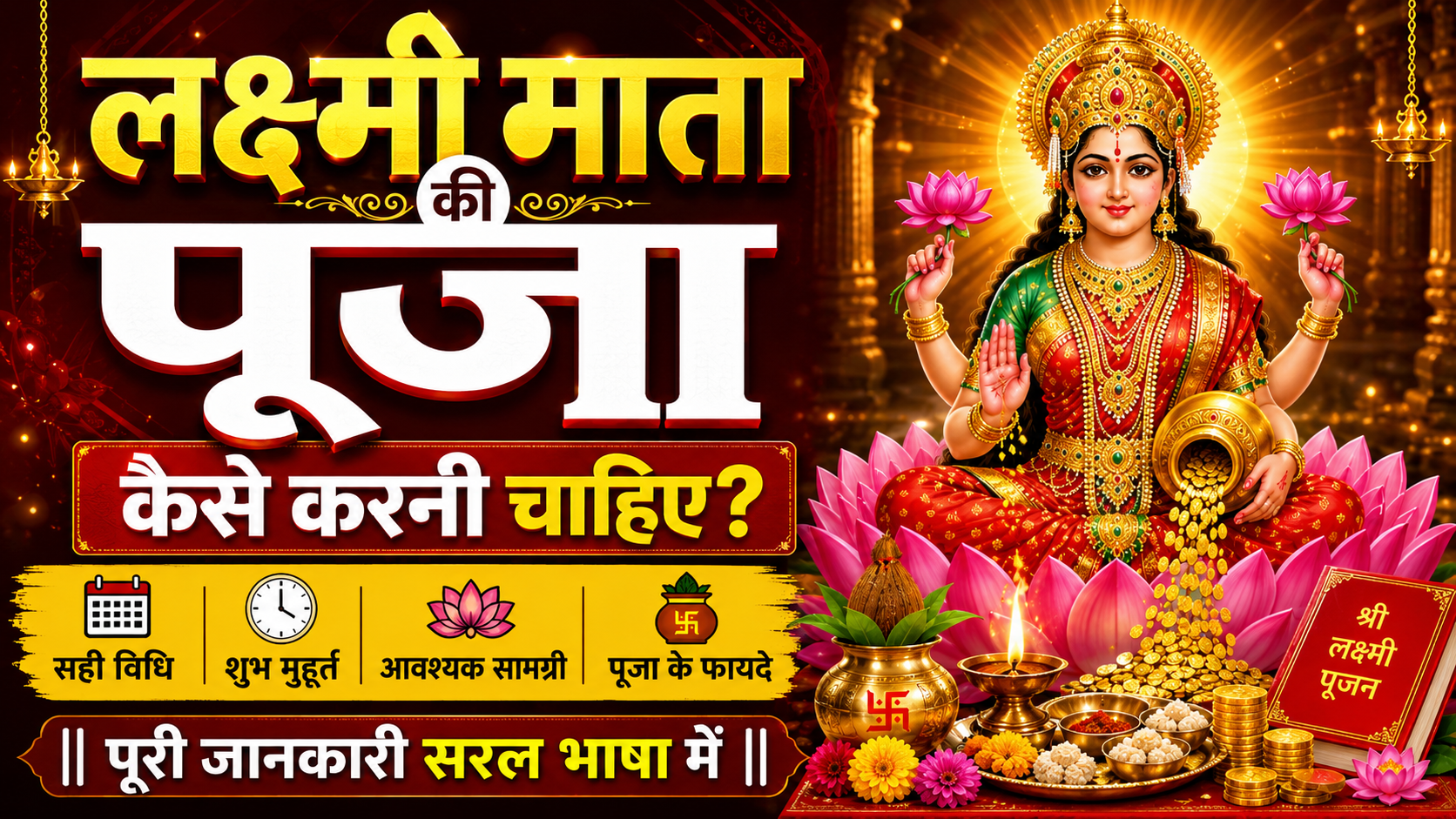 लक्ष्मी माता की पूजा कैसे करनी चाहिए?